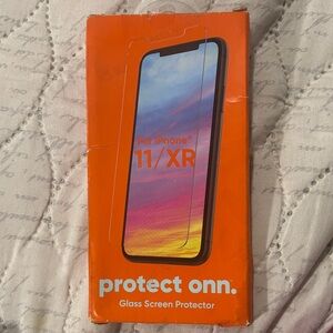 On Running Orange Glass Screen Protector for iPhone 11/XR